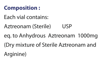 Aztronaz 1g composition as printed on the pack
