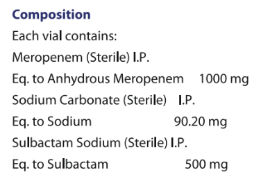 Merobact SM 1.5 composition as printed on the pack